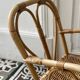Vintage rattan desk and chair set for children