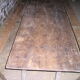 Rustic tray table with 3 trestles and 2 benches, 4 meters long