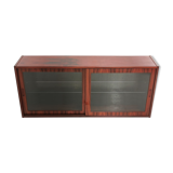 Danish Hundevad rosewood wall unit display cabinet 70s mid century vintage