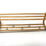 Scandinavian beech coat rack, Sweden, 1950