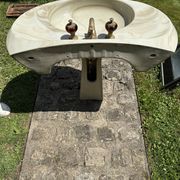 Lavabo vintage marbré -Idéal Standard