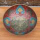Decorative bowl in hammered brass, oriental style