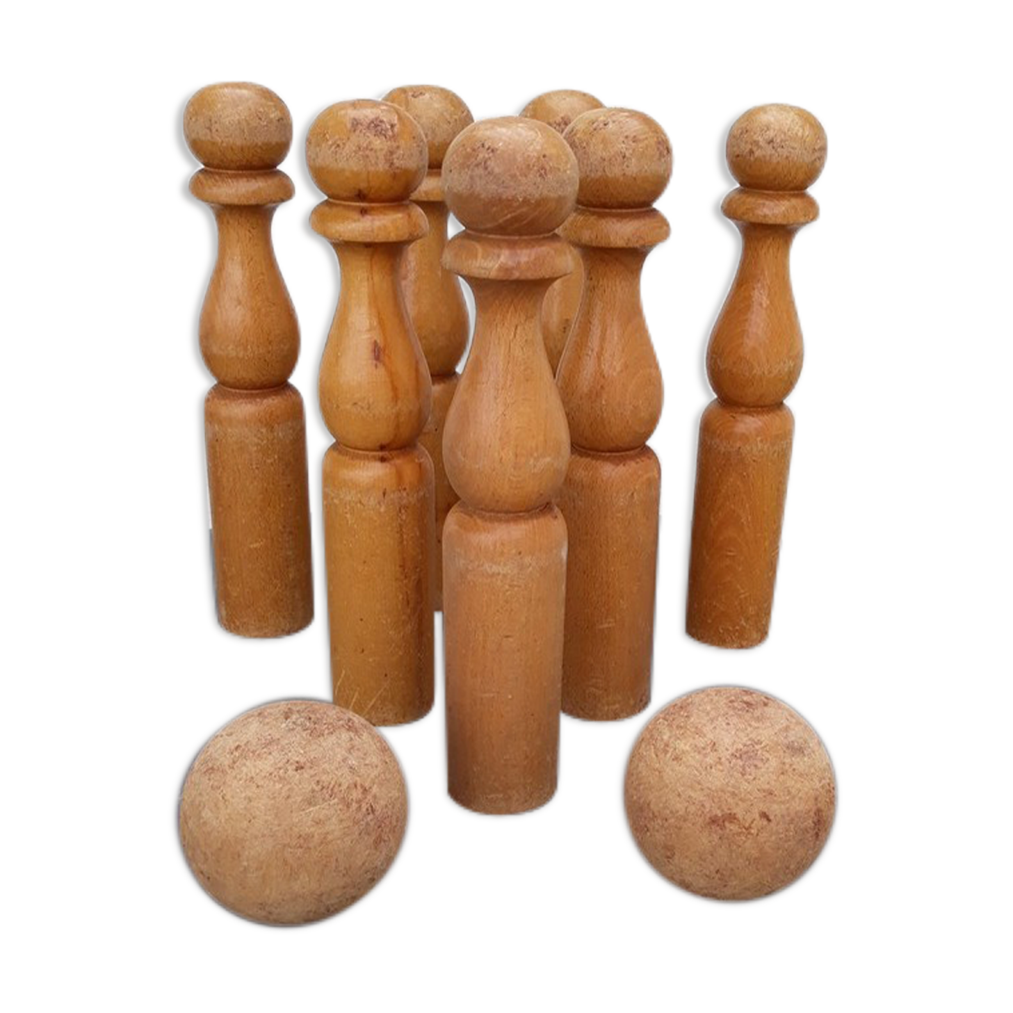 Jeu de quilles bois années 60/70