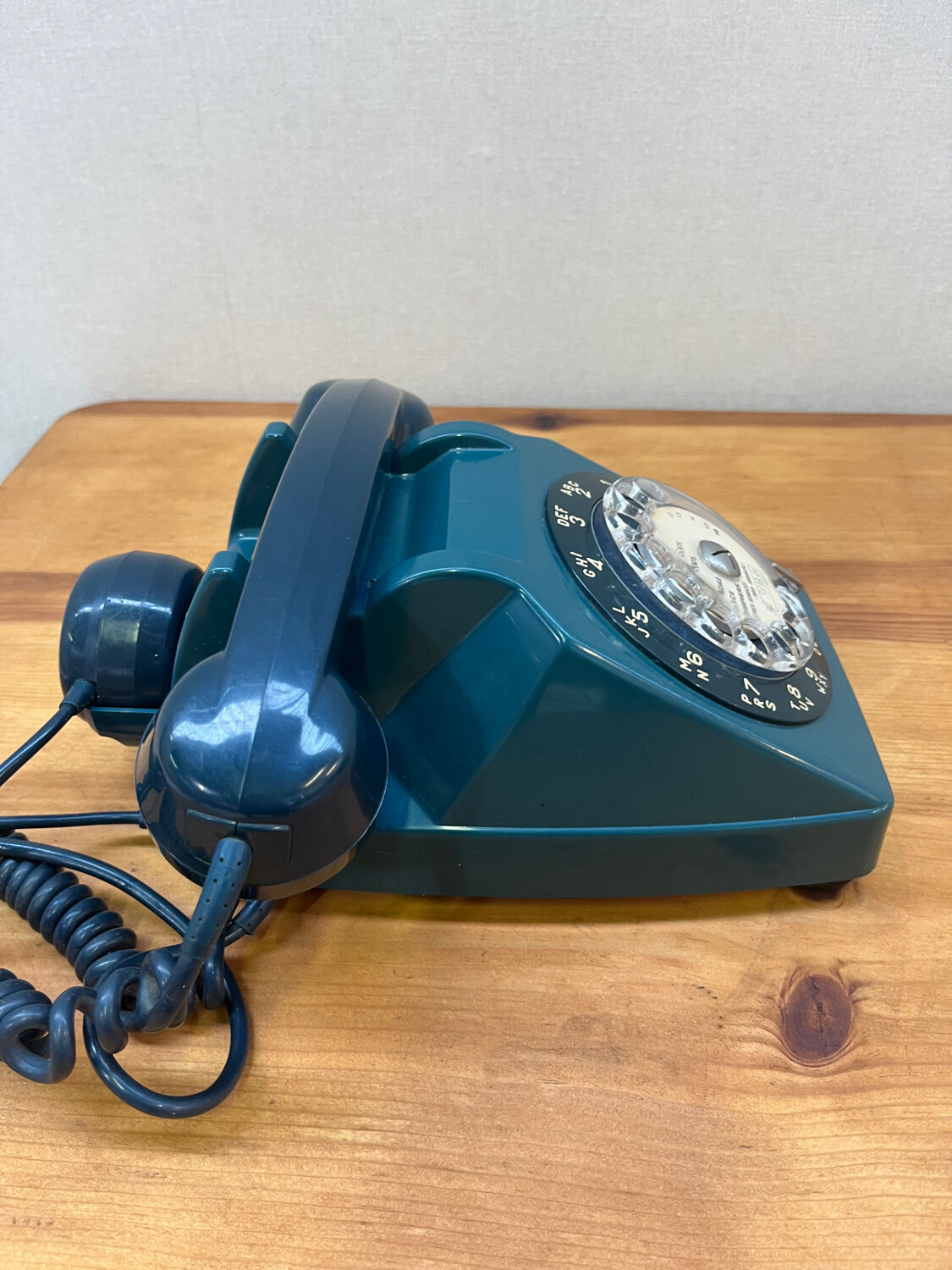 Téléphone Vintage Socotel S63 Bleu Pétrole – Touches Rétro, Compatible Box ADSL/Fibre