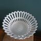 Malicorne Bourg-Joly openwork fruit bowl signed Moreau