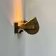 Pair of vintage modernist wall lights, adjustable in brass, France 1940