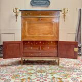 Lebrund Jean-Baptiste Louis XVI period mahogany secretary stamped