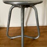 Habitat aluminium cast iron stool 1980