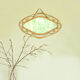 Miroir vintage en rotin 37x61cm