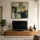 Solid oak TV unit