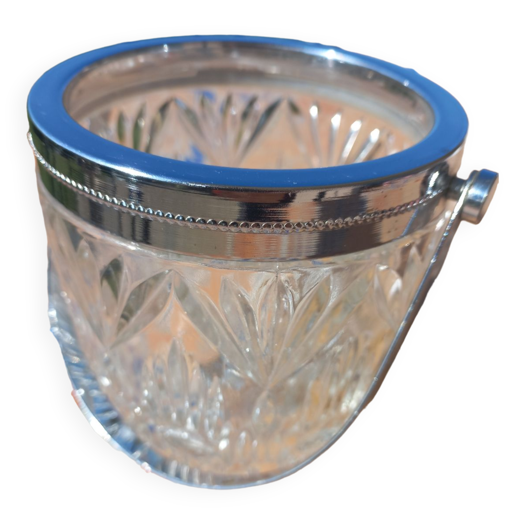 Glass ice bucket