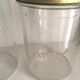 Deux bocaux Weiss verre et couvercle métal