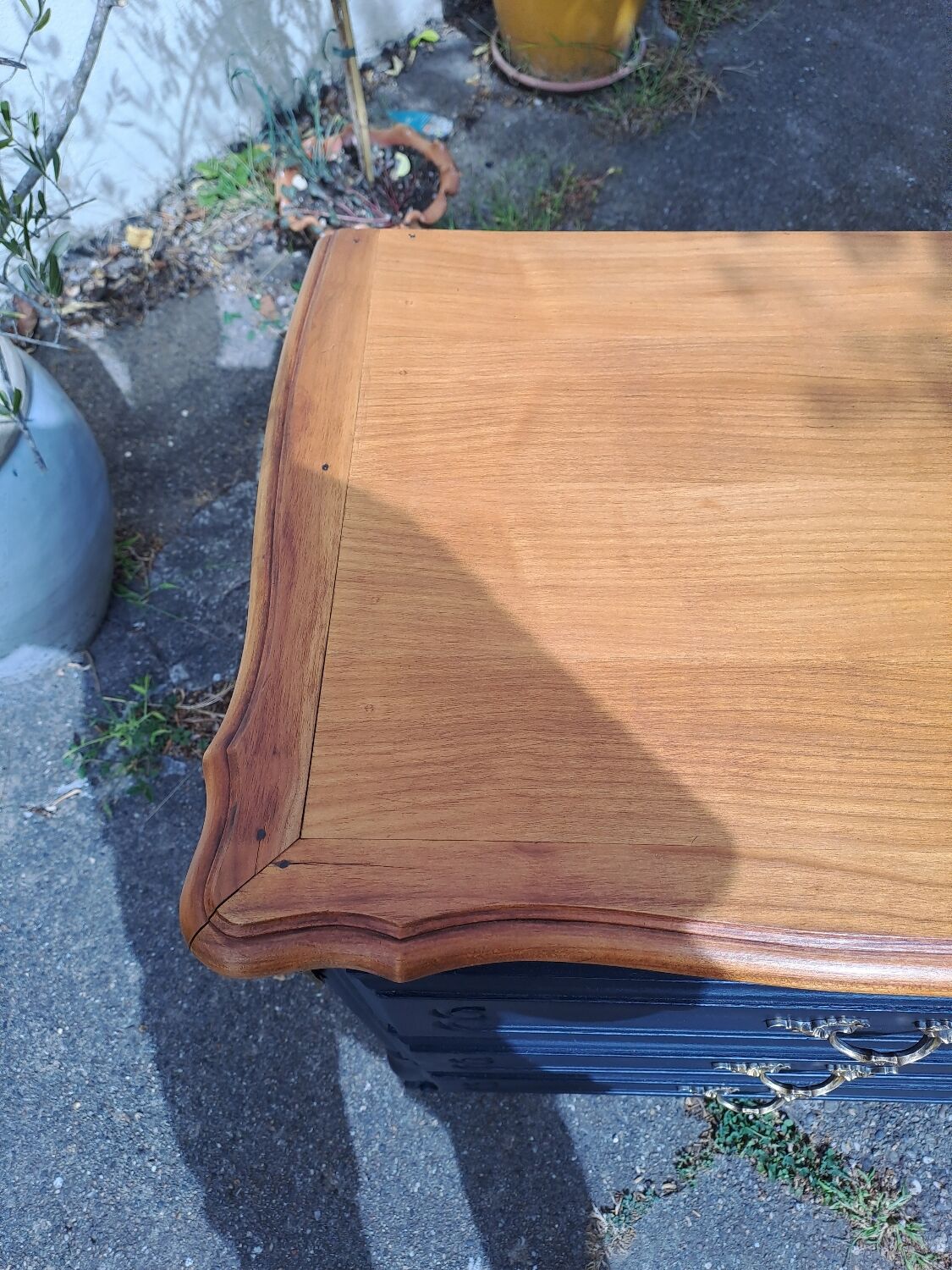 Painted Louis XV style chest of drawers