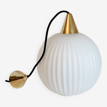 Vintage pleated pendant light