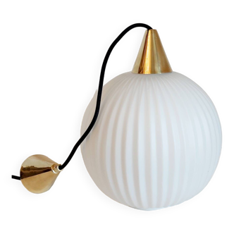 Vintage pleated pendant light