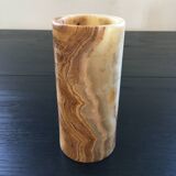 Onyx scroll vase