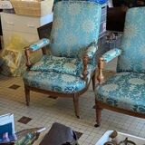 Pair of Louis XV style armchairs