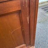 Louis Philippe style solid wood barn wardrobe from the 20th century.