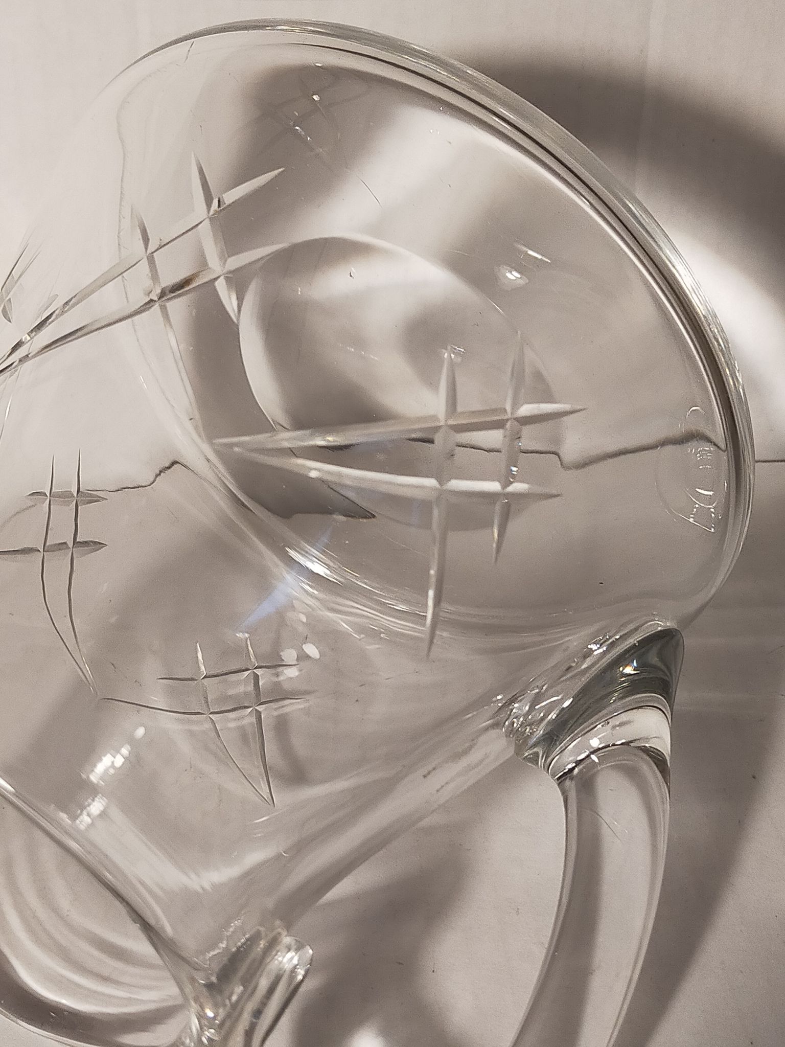 Crystal water pitcher early twentieth century