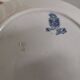 Assiettes ancienne plates " Etrusque " en porcelaine opaque de Gien Terre de Fer