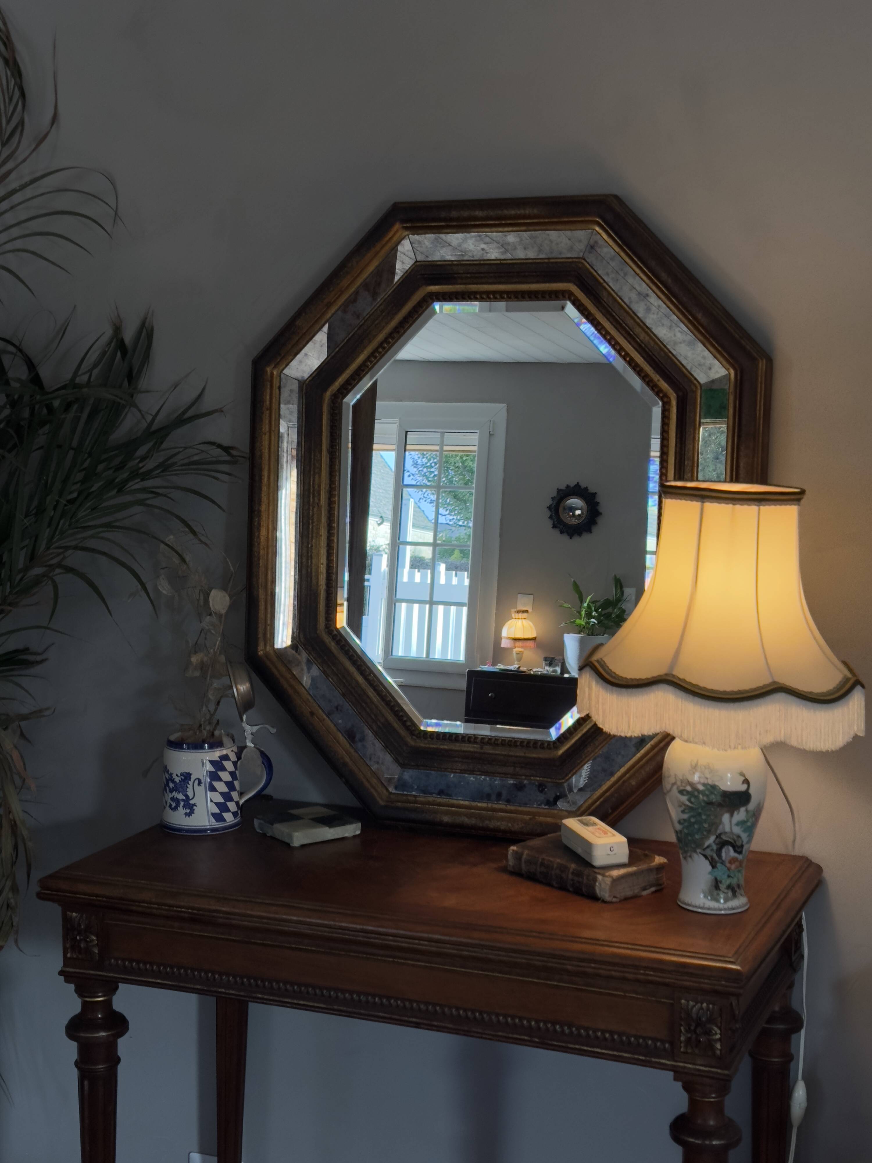 Antique gold mirror Deknudt