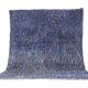 Blue Handmade Beni merirt Rug 258 x 305 cm - Abstract Wool Rug - Berber Rug