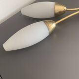 Wall lamp with glass shades, 1960s