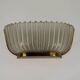 Single Art deco Seguso sconce in brass and glass. Italy 1940s