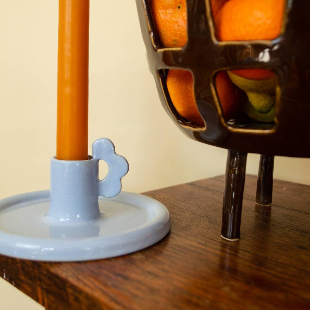 Flower candle holder