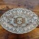 Vintage glass aperitif plate France
