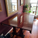 Acacia dining table from the 50s