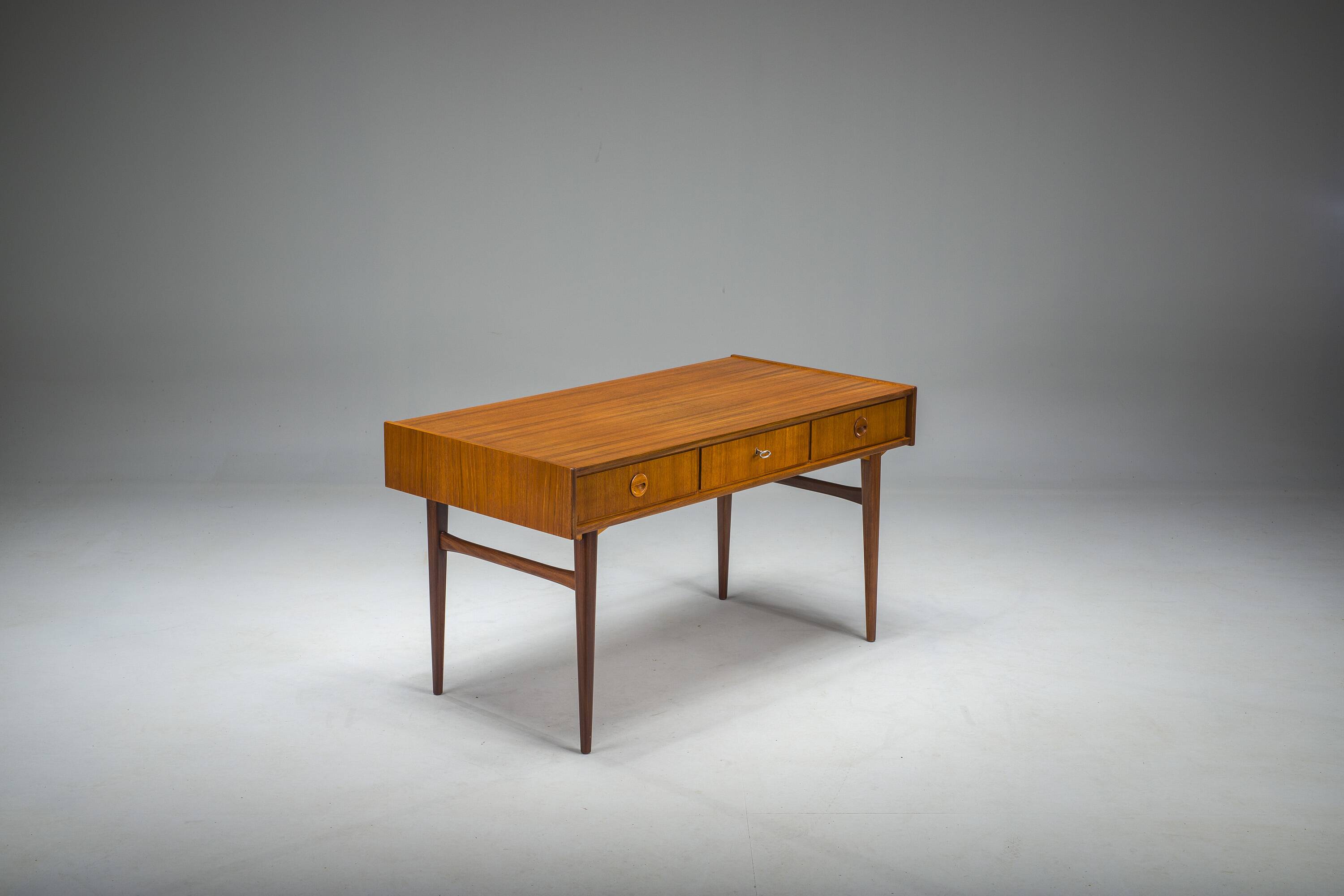 Mid-Century Teak Desk attributed to Bartels Works, 1960s
