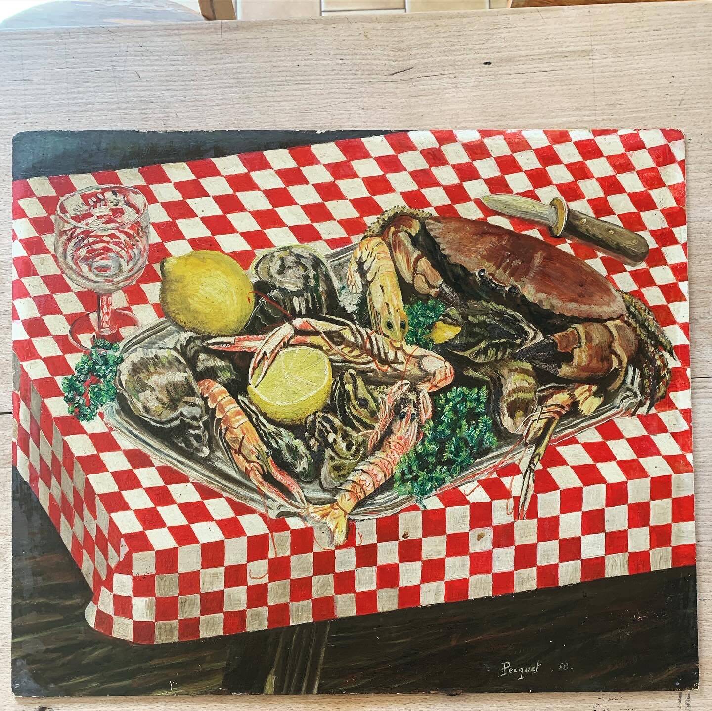 Seafood painting