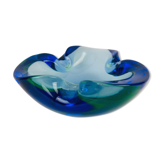 Murano's polished glass vintage ashtray, 1960