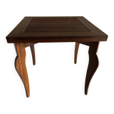 Square side table, exotic wood