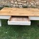 Old white wooden coffee table