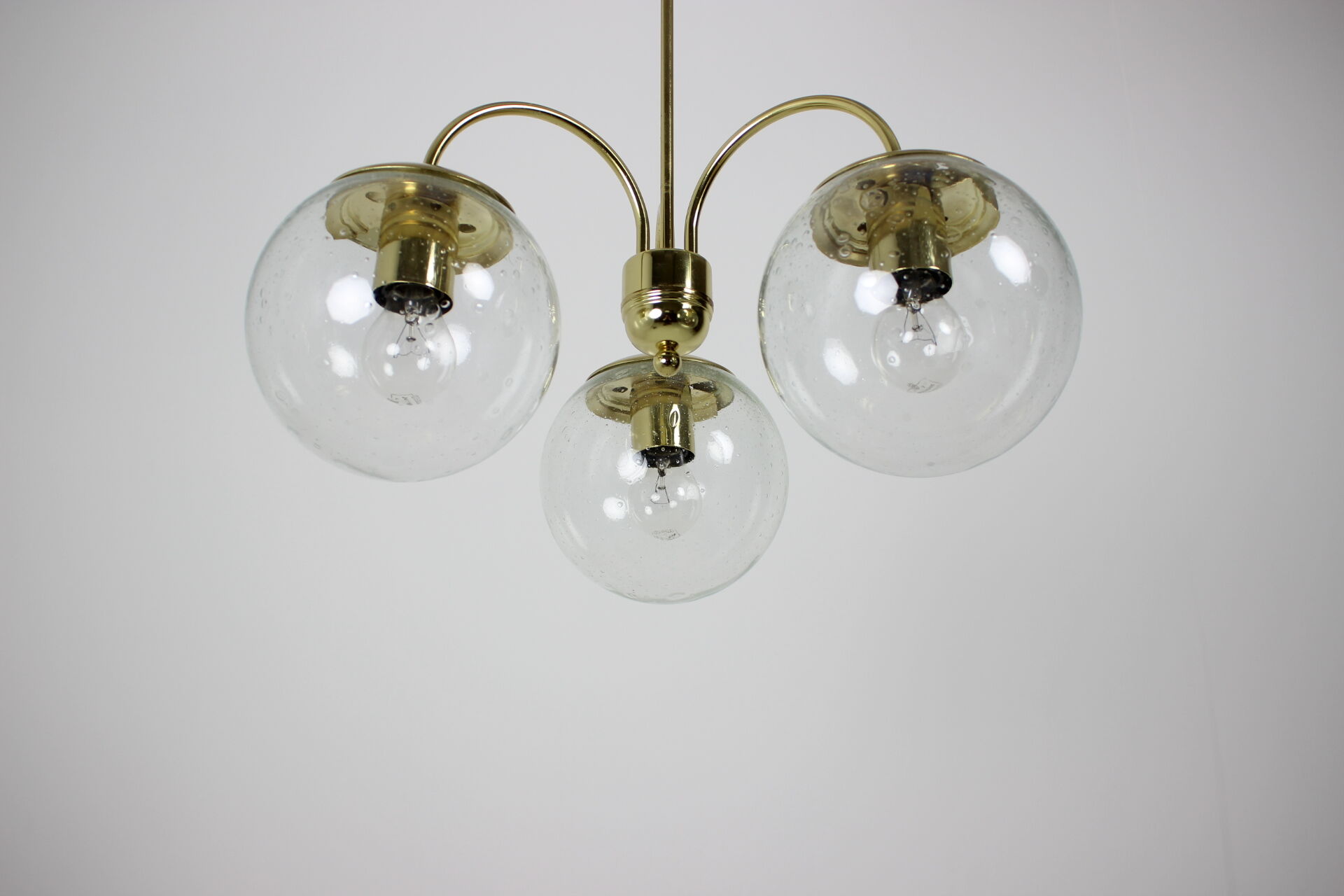Mid-century chandelier Kamenický Šenov, 1980