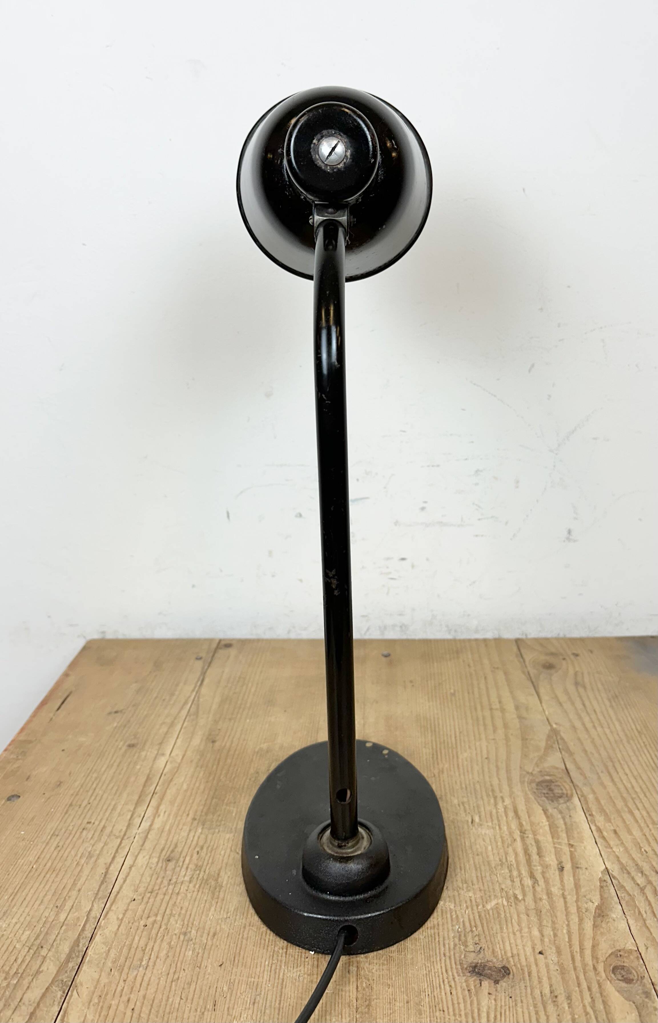 Vintage Black Table Lamp by Christian Dell for BUR Bunte & Remmler, 1930s