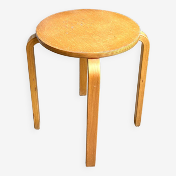 Light wood stool
