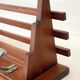 Baggage door and wooden coat rack
