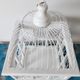 Vintage white cage for wood and metal decoration