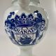 Apothecary pot, pouring model, Delft earthenware pharmacy hand-painted blue décor