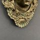 Ornementation de billard en bronze doré visage décor Louis XIV