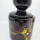 Covered pot or Bonbonnière, Verzolini in black ceramic, Italy 1960.