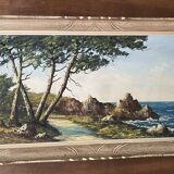 Oil on seaside canvas signed L. GUERNY