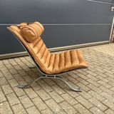 Arne norell ari lounge chair, camel cognac leather nieuwstaat!