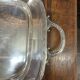Silver-plated metal tray from the mid-20th century