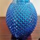 Blue diamond-point carafe "Casa Lopez"