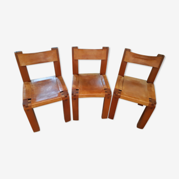 3 chairs S11 Pierre Chapo