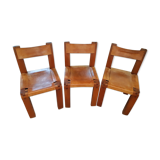 3 chairs S11 Pierre Chapo